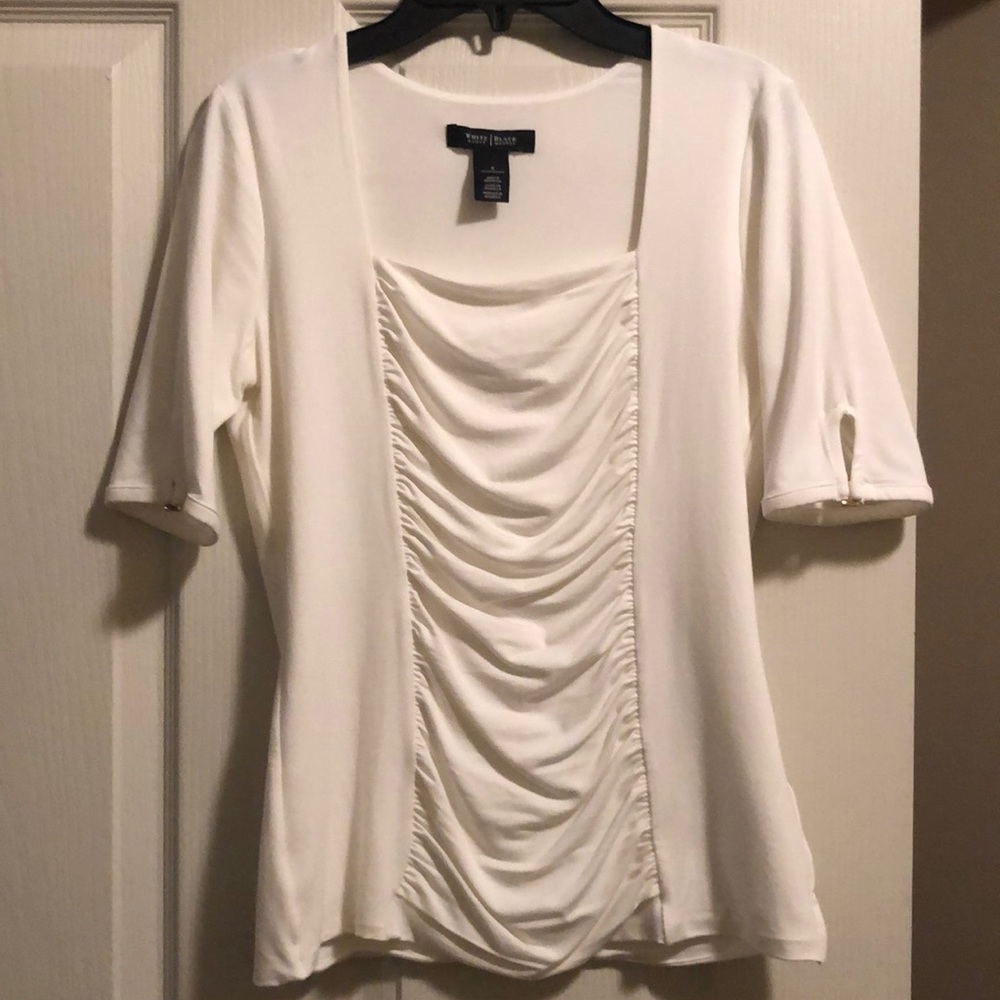 WHBM white blouse, small